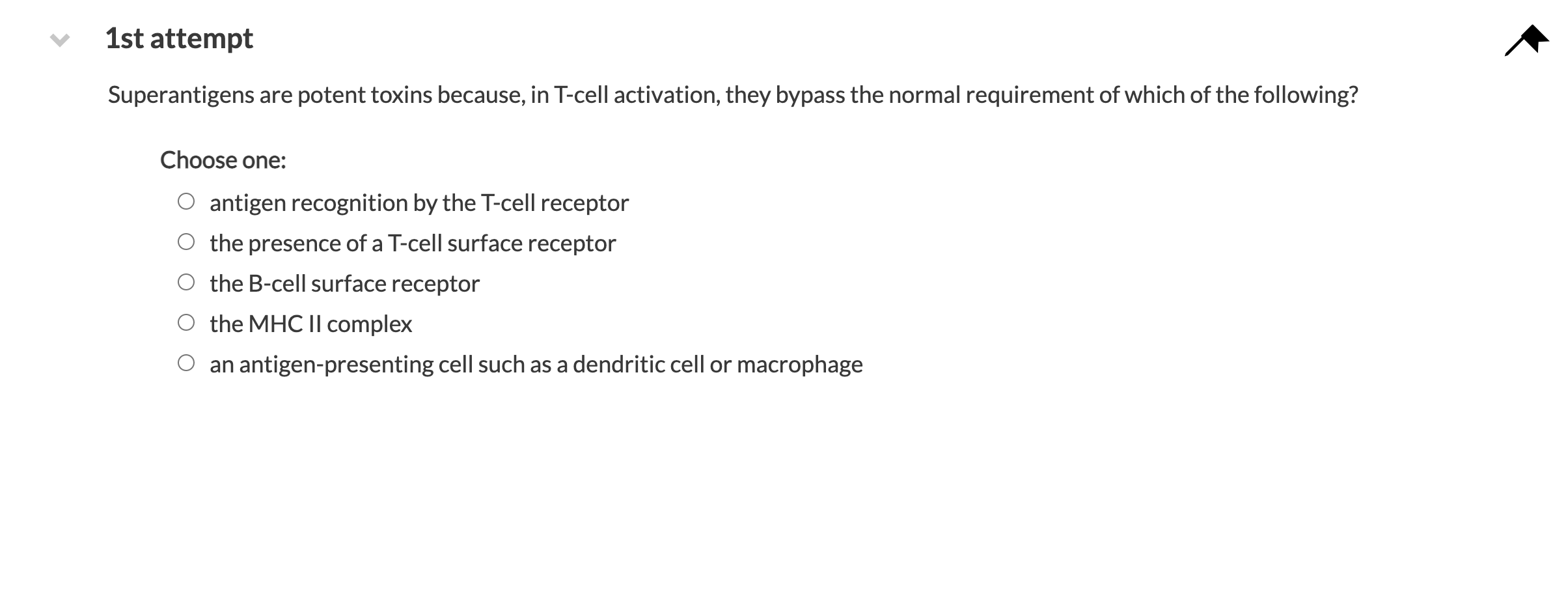 Solved 1st attempt Superantigens are potent toxins because,