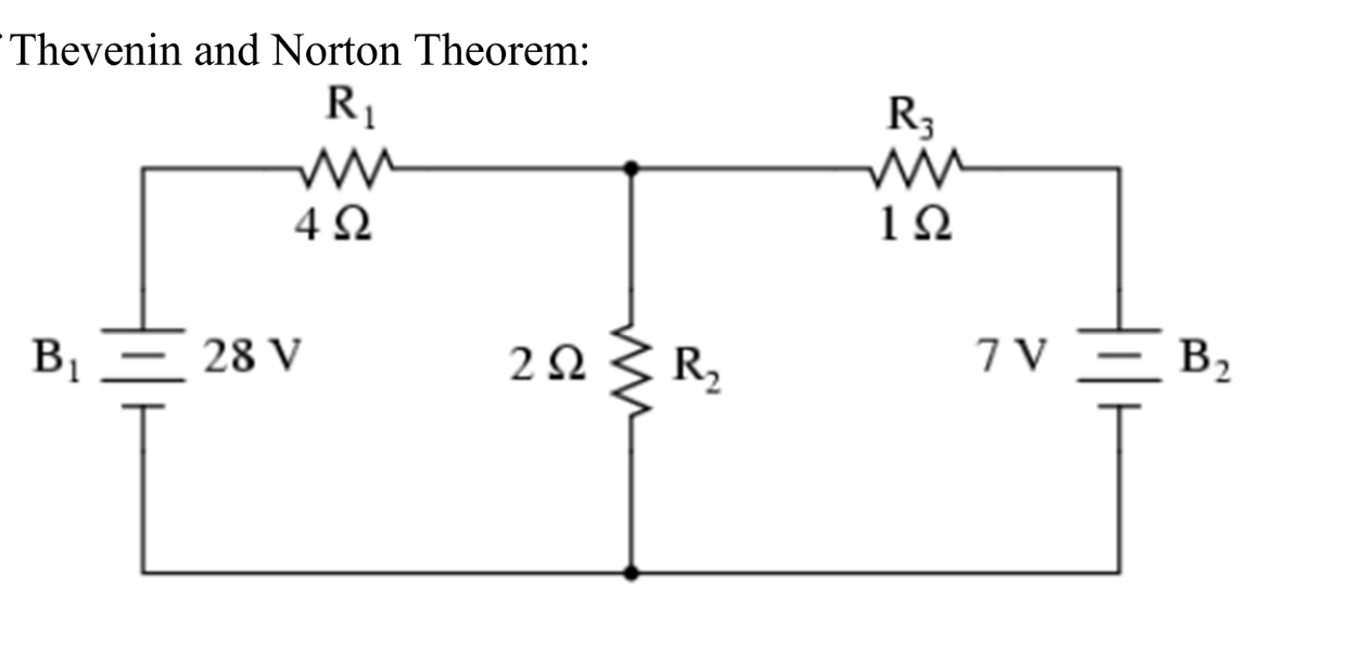 Solved Find VTh (across R2 which is load), RTh, Rn, In, VL, | Chegg.com