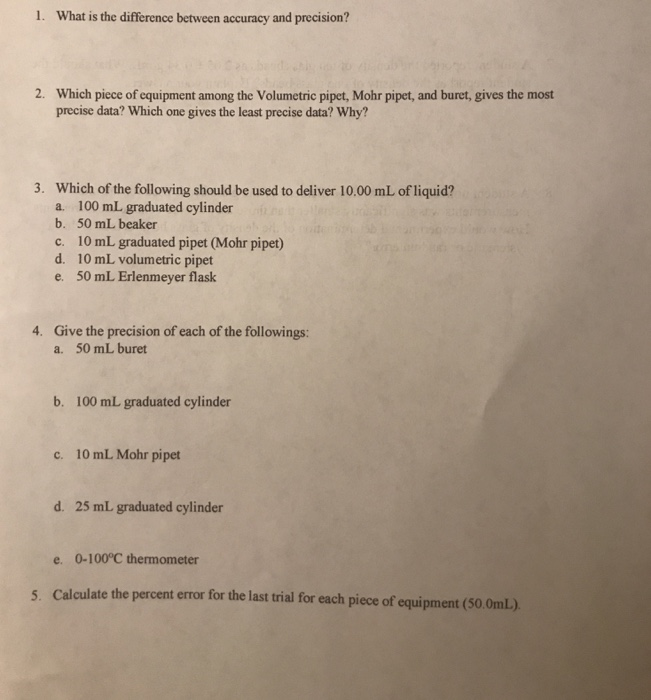 Which Is More Accurate Between Pipette And Burette at Charita Harris blog