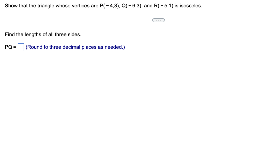 Solved Show That The Triangle Whose Vertices Are 