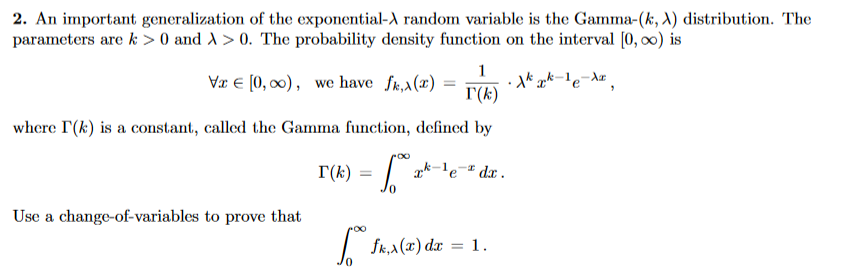 Solved 2. An important generalization of the exponential-A | Chegg.com