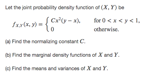 [Solved]: Let the joint probability density function of