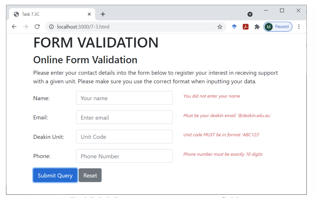 Solved Edit this code validation to look like the | Chegg.com