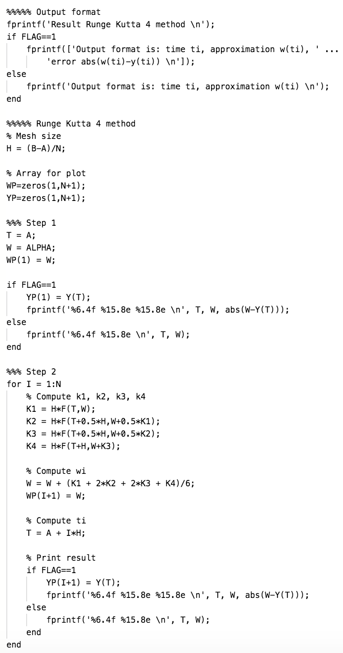 Solved (3) RungeKutta 4 method 2 (with code) We consider