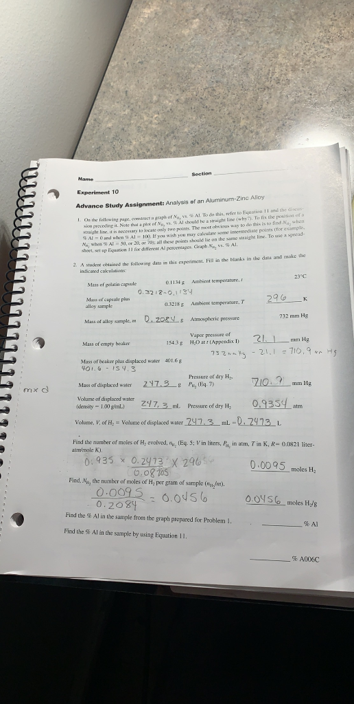 advance study assignment analysis of an unknown chloride