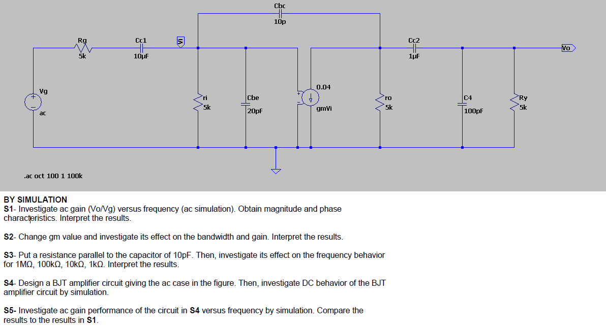 Solved DRAW THIS CIRCUIT IN LTSPICE AND ANSWER THE QUESTIONS | Chegg.com