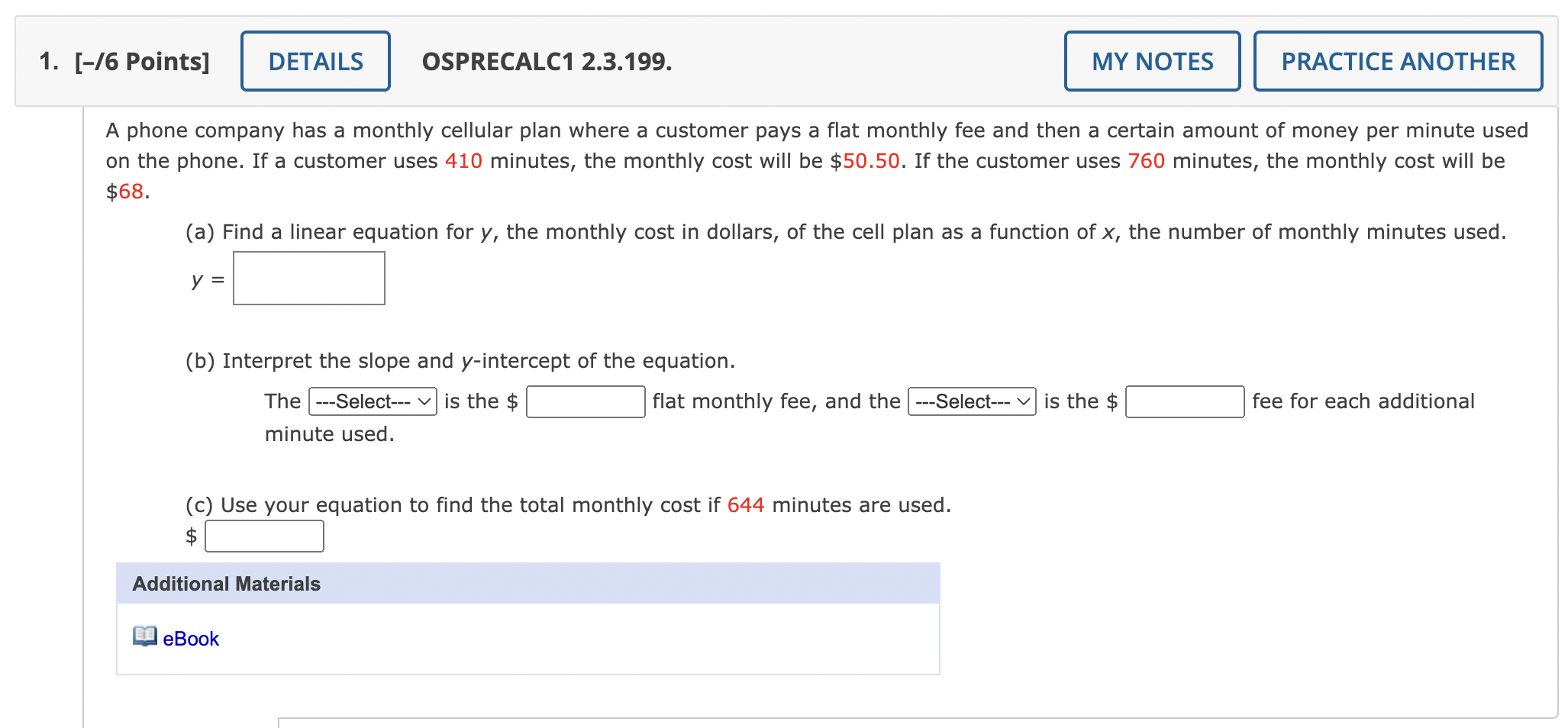 Solved phone company has a monthly cellular plan where a | Chegg.com