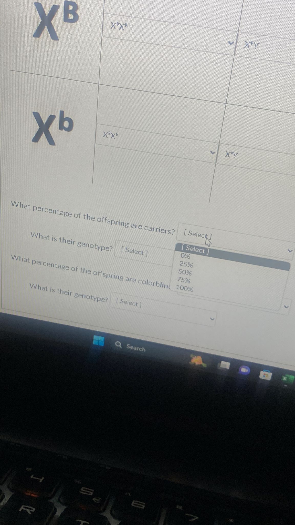 Solved Complete the following Punnet square for color | Chegg.com