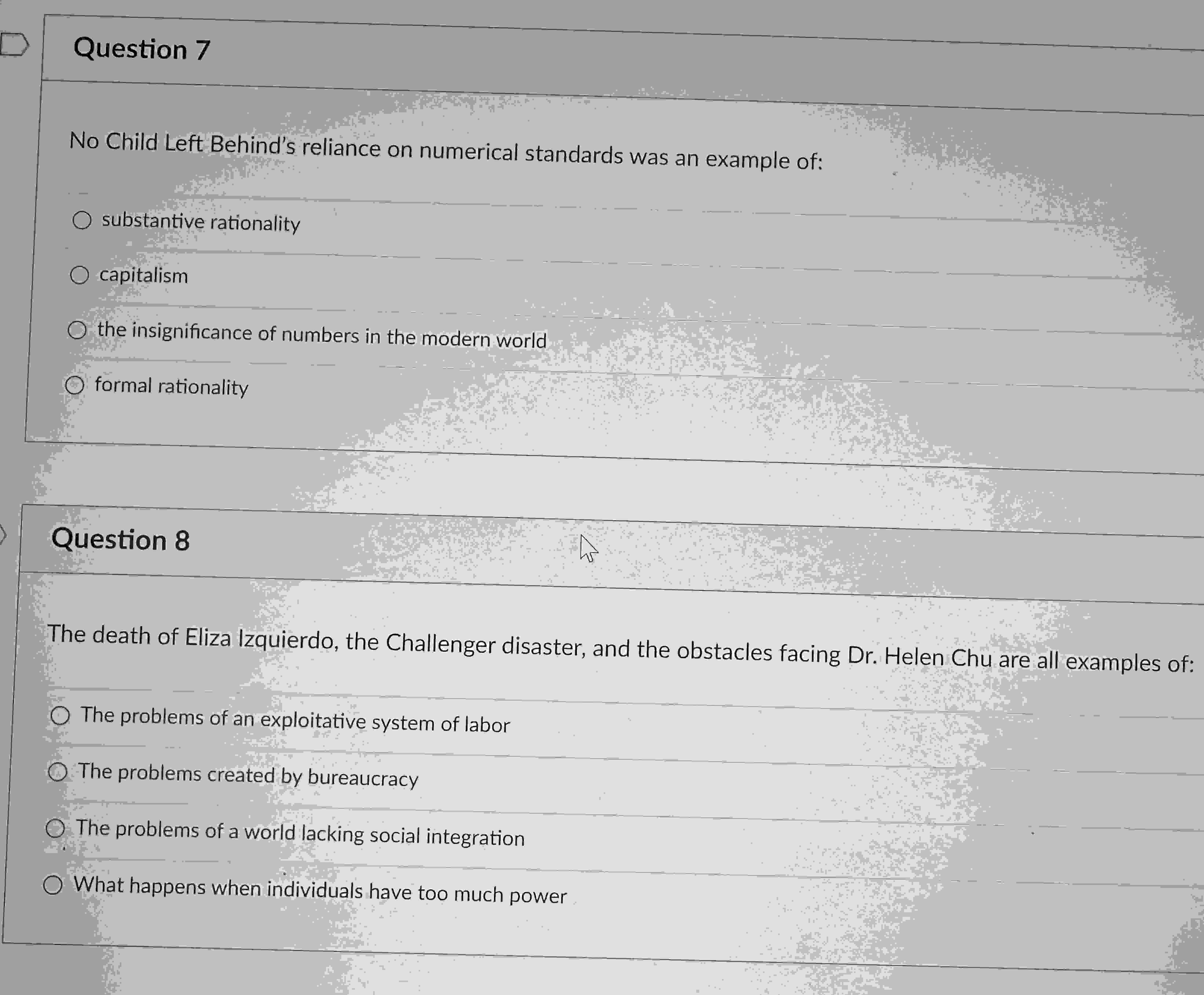 Solved Question 7No Child Left Behind's reliance on | Chegg.com