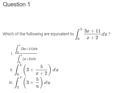 Solved Question 1 Which of the following are equivalent to | Chegg.com