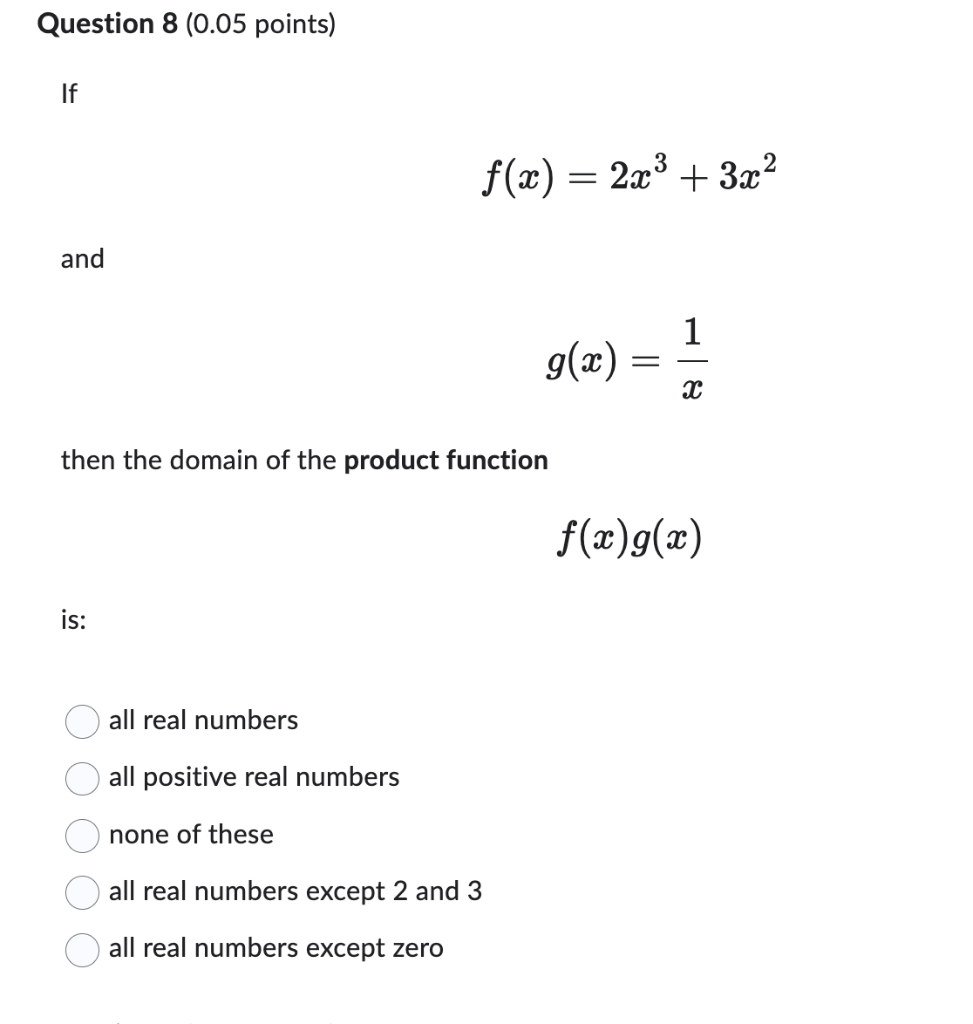 Solved Fx2x33x2 And Gxx1 Then The Domain Of The 2090