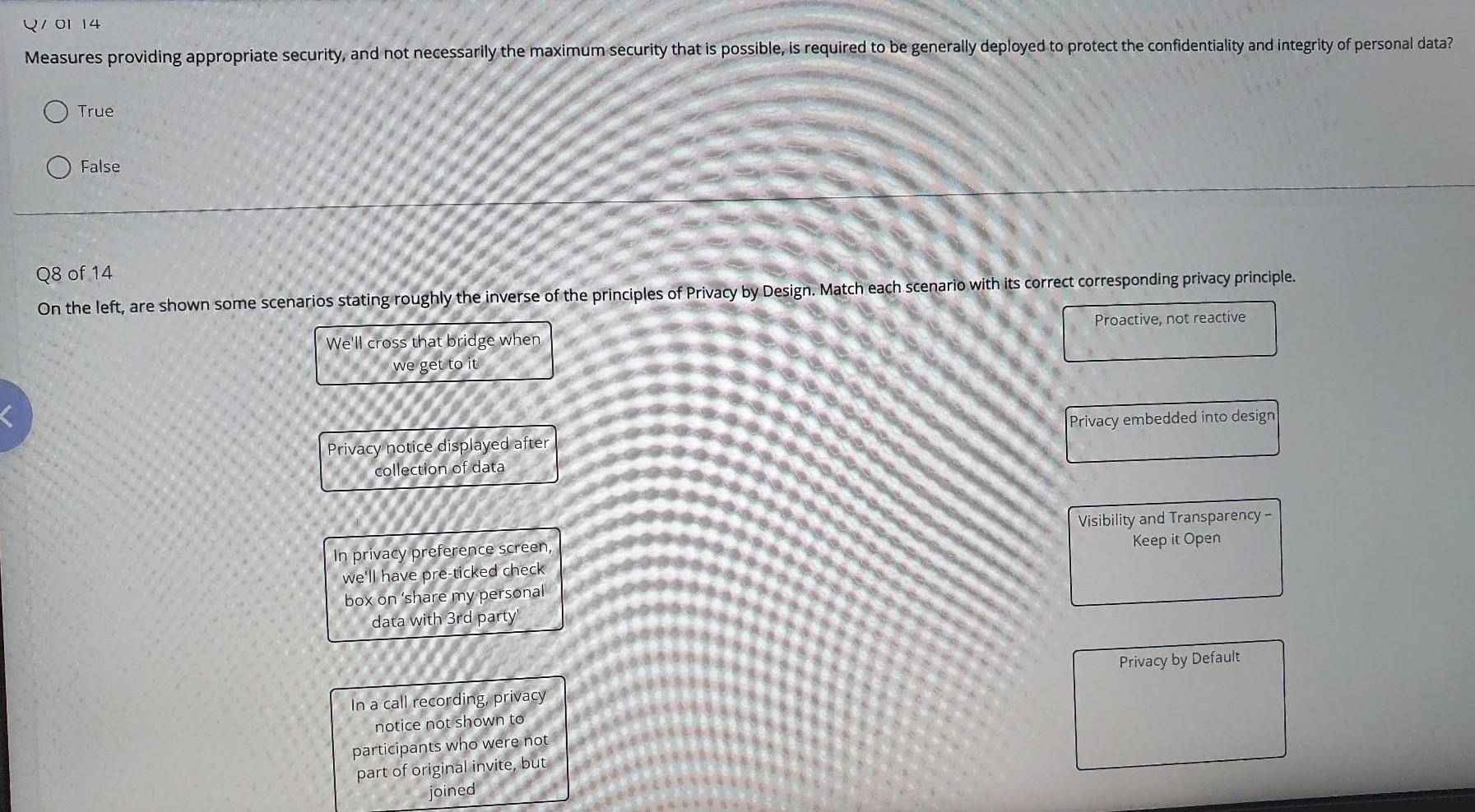 Privacy By Design Assessment Infosys Answers Solved Which Of