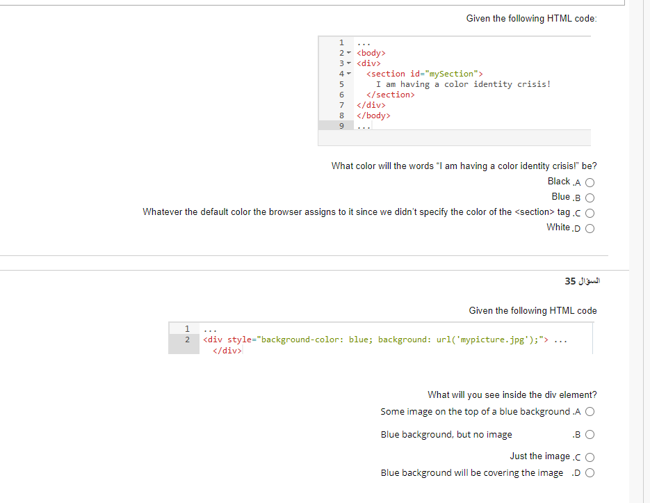 identify the six mistakes in the below HTML | Chegg.com