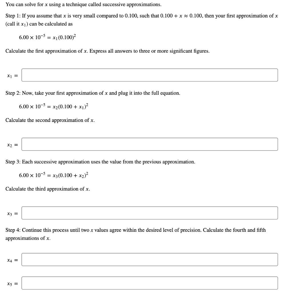 Successive Approximation Explained Worksheet.pdf Solved You can solve for x using a technique called | Chegg.com