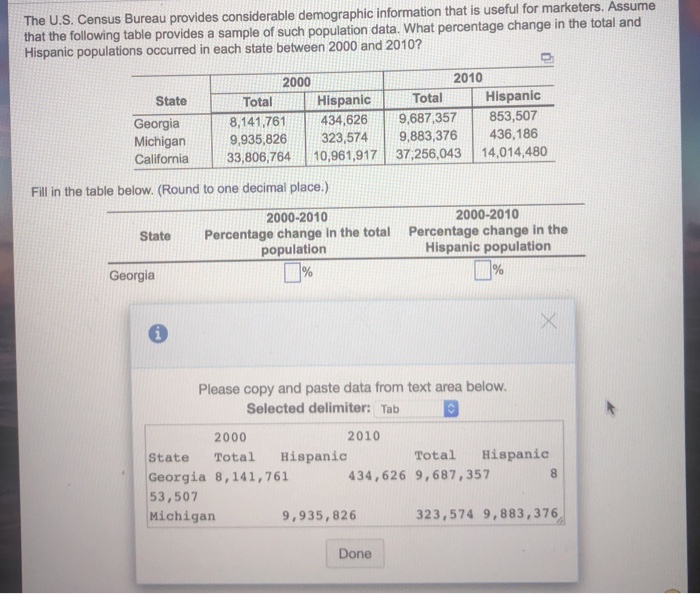 Solved That Is Useful For Marketers. Assume The U.S. Census | Chegg.com