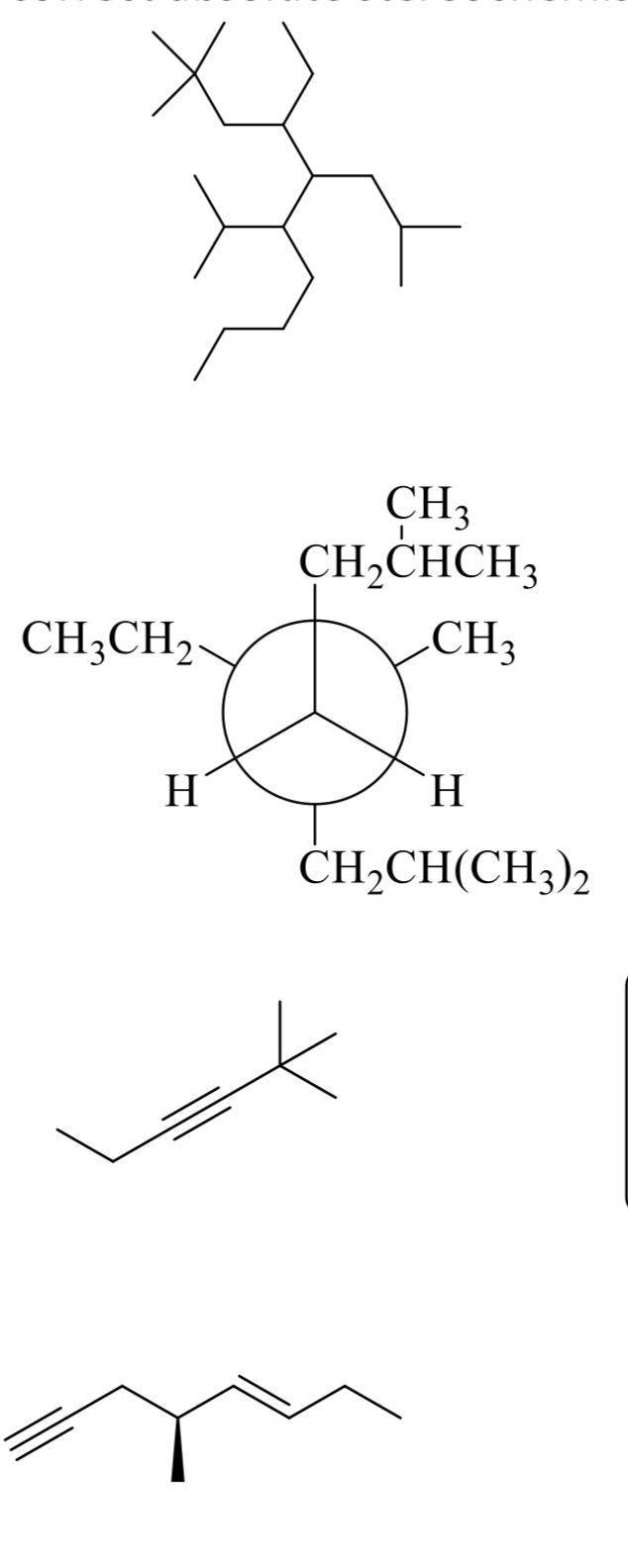 Solved 1 CH, CH2CHCH3 CH3 CH3CH2 H H CH2CH(CH3)2 | Chegg.com