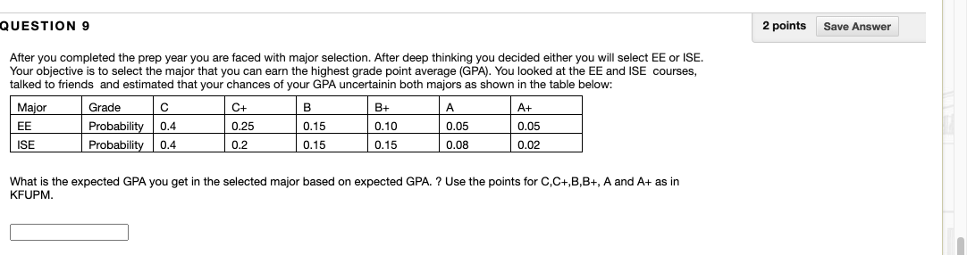 Solved QUESTION 9 2 points Save Answer After you completed | Chegg.com