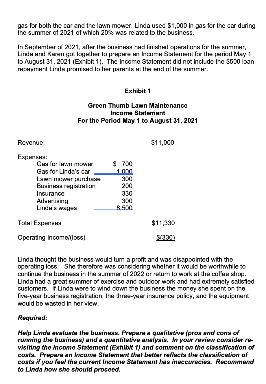 Green Thumb Lawn Maintenance Cost Classification