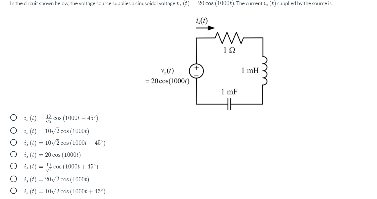 Solved In the circuit shown below, the voltage source | Chegg.com