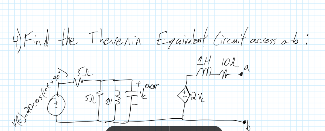 Solved Find the Thevenin Equivalent Circuit across a-b: | Chegg.com