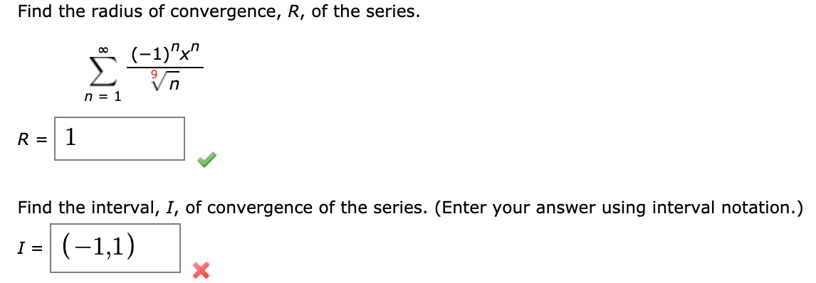 Solved Find the radius of convergence, R, of the series. | Chegg.com