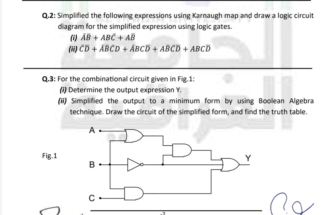 Draw Logic Circuit Diagram For The Following Boolean Expression A B C