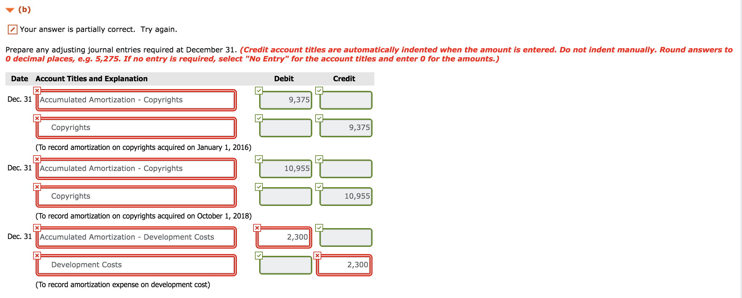 Solved (b) Your Answer Is Partially Correct. Try Again. | Chegg.com