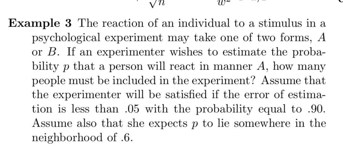 Solved Example 3 The reaction of an individual to a stimulus | Chegg.com
