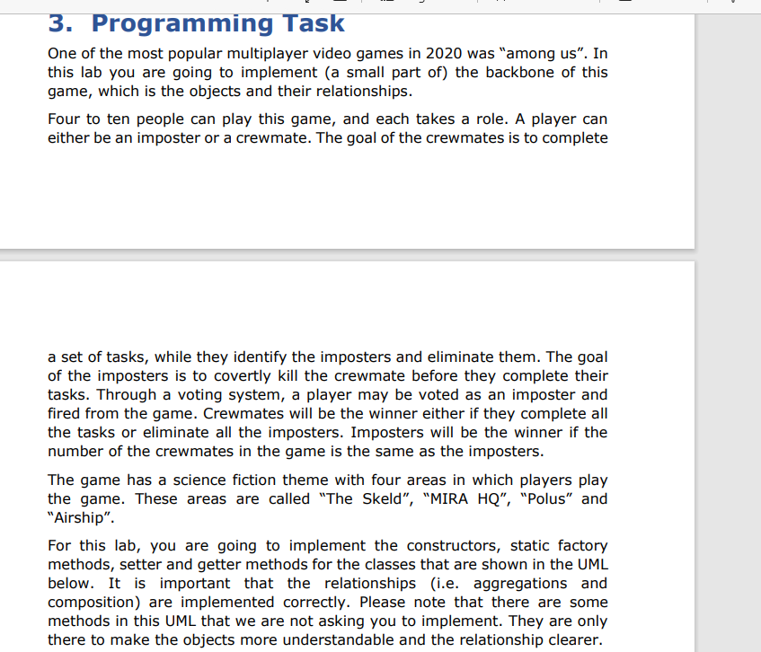 Solved 3. Programming Task One of the most popular | Chegg.com