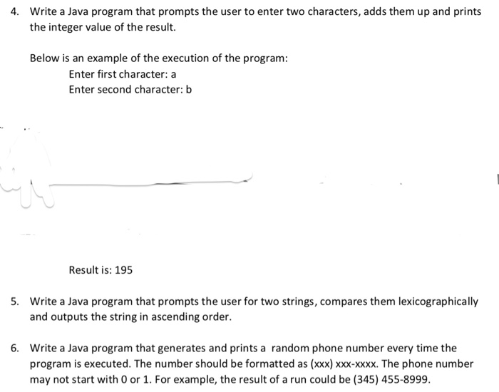 Solved 4. Write a Java program that prompts the user to | Chegg.com
