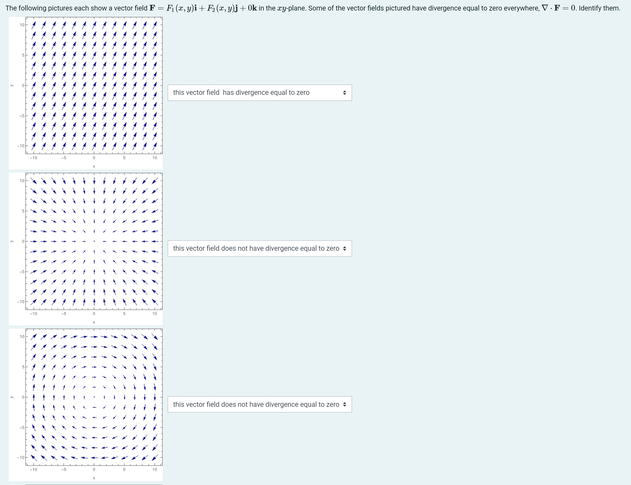 Solved \\( \\mathbf{F}=F_{1}(x, y) \\mathbf{i}+F_{2}(x, y) | Chegg.com