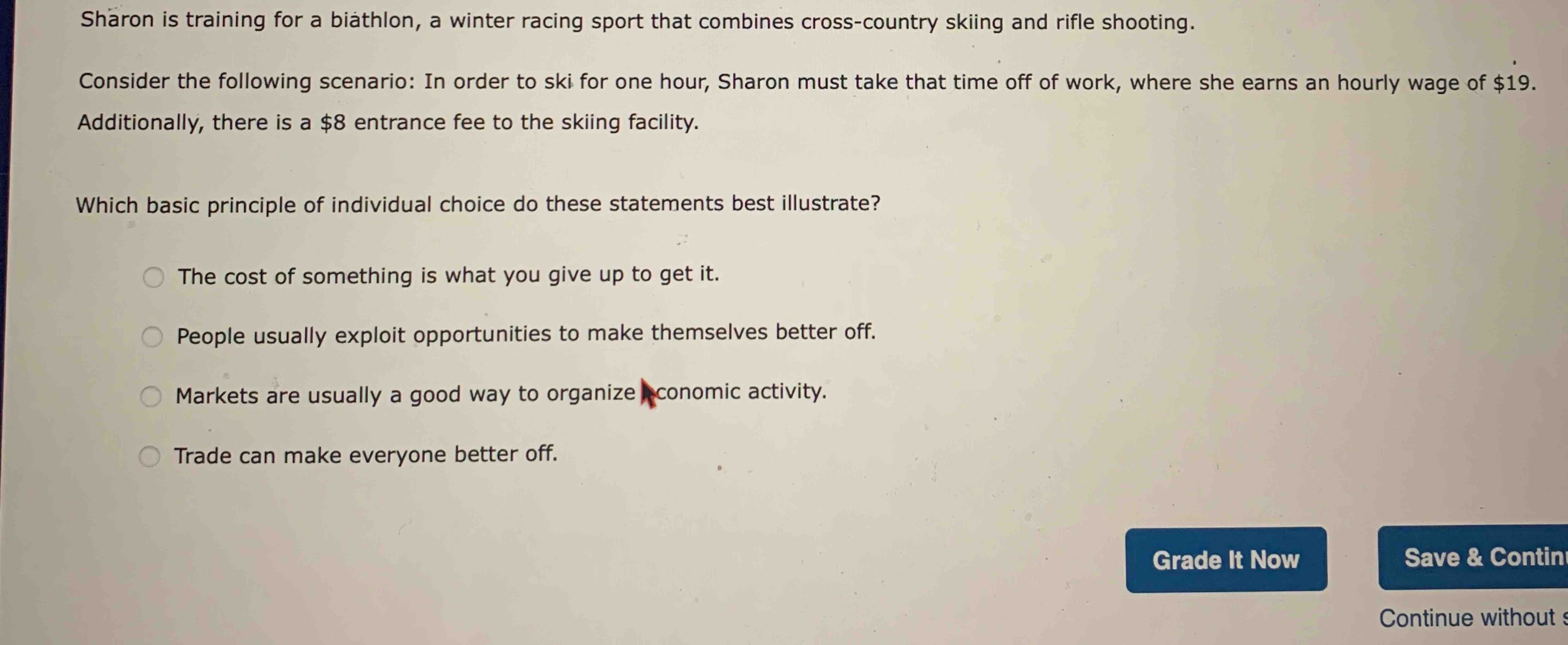 Solved sharon is training for a biathlon a winter racing chegg