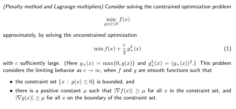 (Penalty method and Lagrange multipliers) Consider | Chegg.com