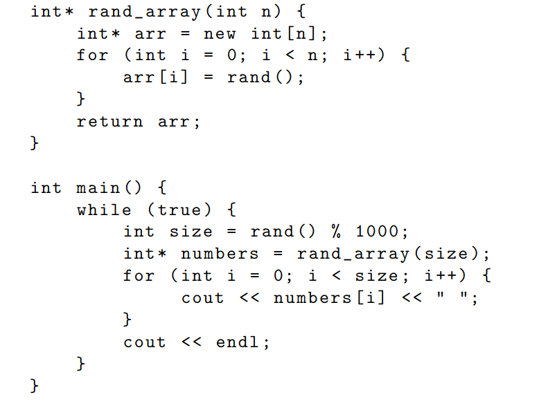 Solved Justify why the bug in the below code is memory leak? | Chegg.com