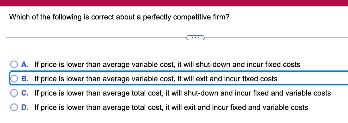 Solved Which of the following is correct about a perfectly | Chegg.com