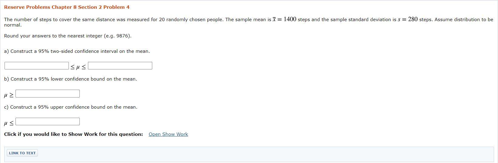 Solved Reserve Problems Chapter 8 Section 2 Problem 4 The | Chegg.com