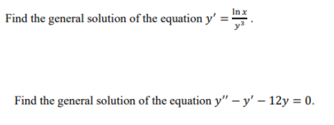 Solved Find the general solution of the equation | Chegg.com