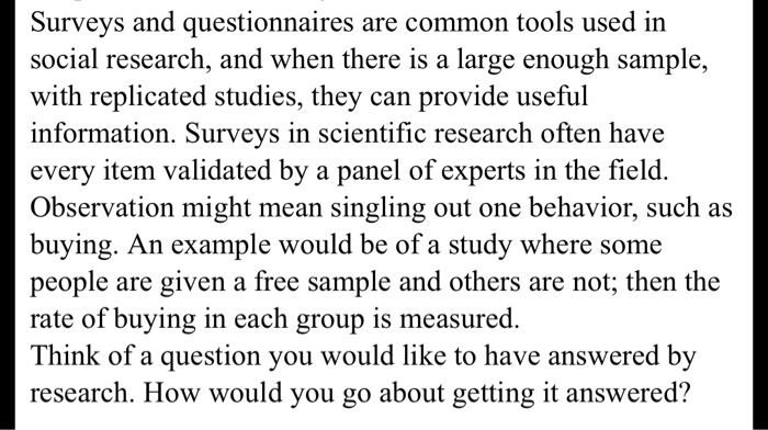 Surveys In Social Research