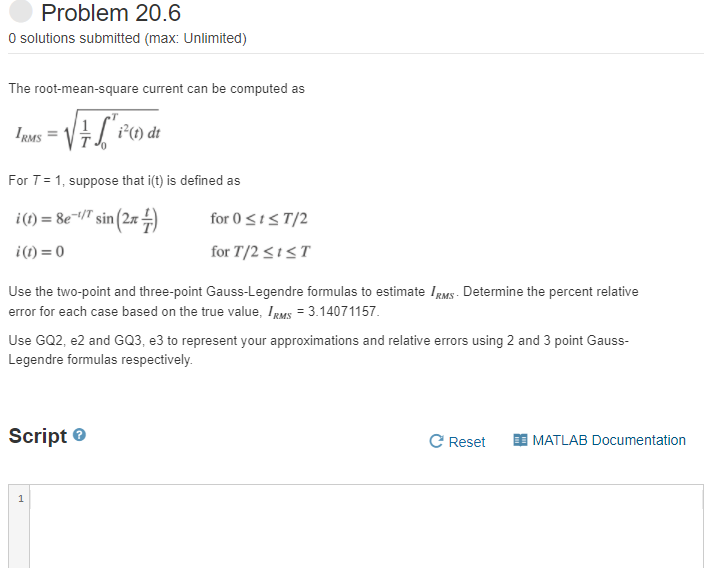 Solved problem 20 6 o solutions submitted max unlimited chegg