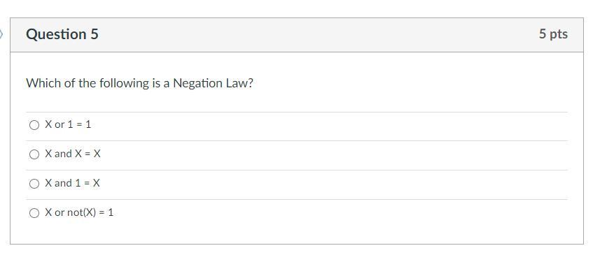 Solved Question 3 5 pts Which of the following expressions | Chegg.com