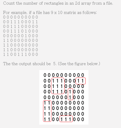 Count The Number Of Rectangles In An 2d Array From A Chegg Com