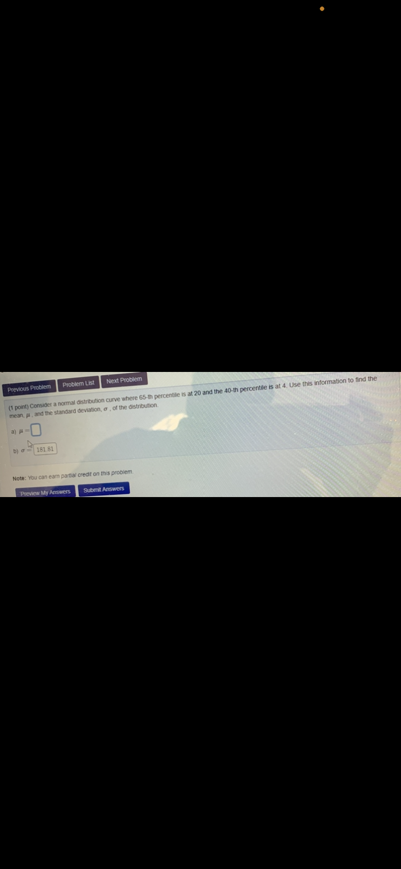 Solved Next Problem Problem List Previous Problem (1 point) | Chegg.com