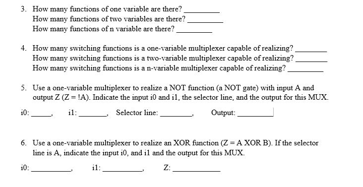 Solved 3 how many functions of one variable are there how chegg
