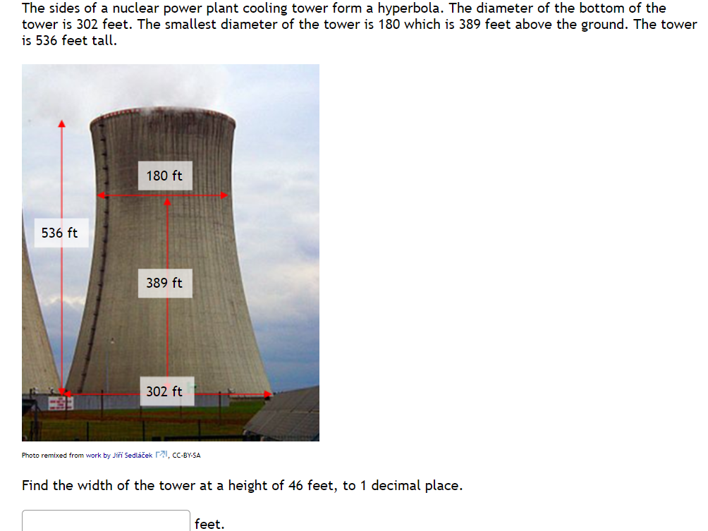 Solved The Sides Of A Nuclear Power Plant Cooling Tower Form