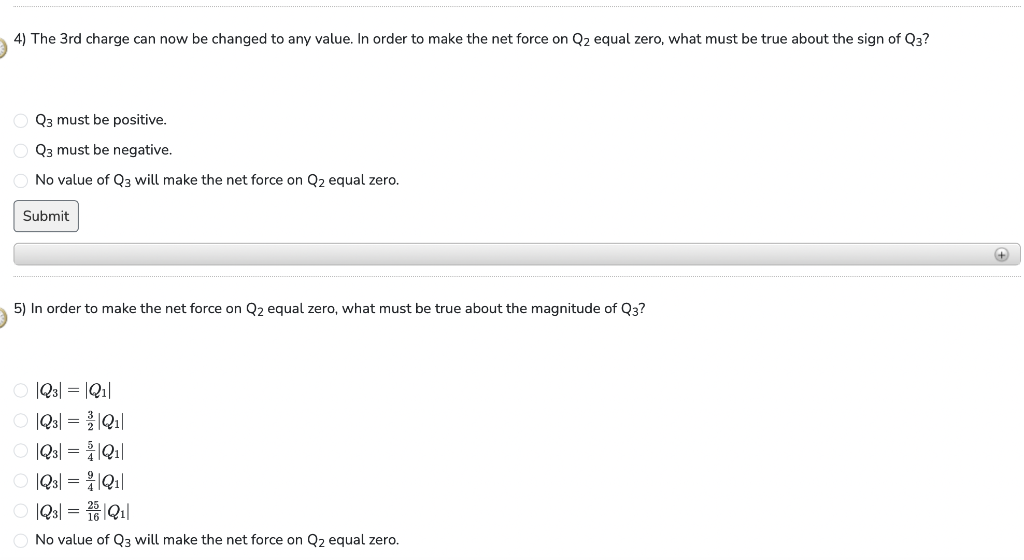 [Solved]: A charge Q1=+6.7C is fixed along the x-axis