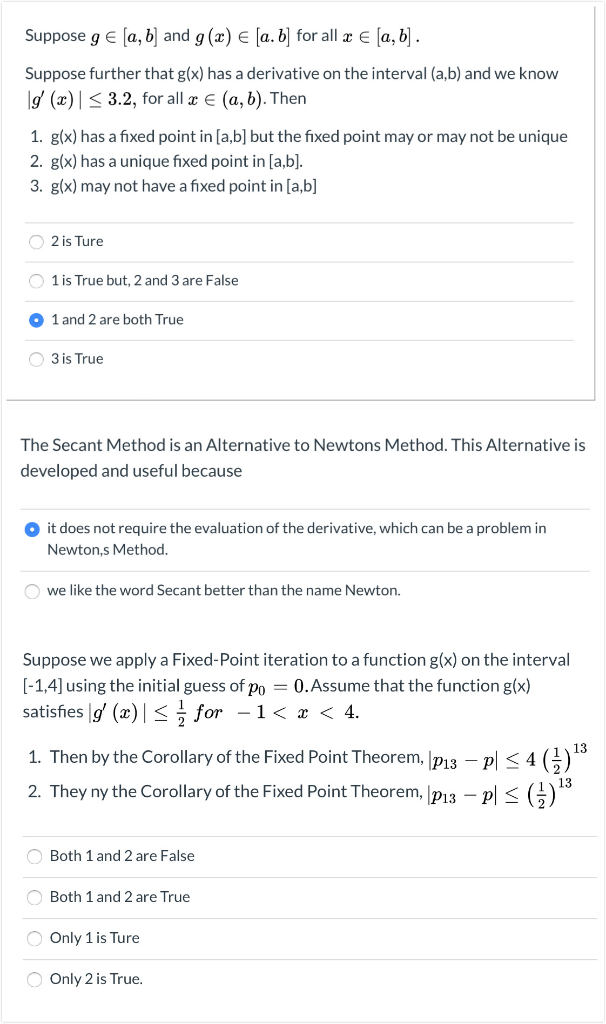 Solved Suppose G € [a, B] And G(x) € [a. B) For All X € | Chegg.com