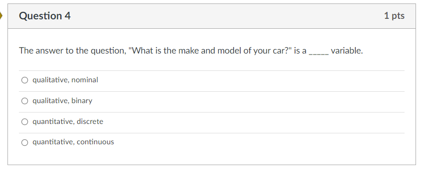 Solved Question 3 1 pts Which of the following is not an | Chegg.com