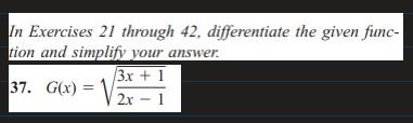 Solved In Exercises 21 through 42, differentiate the given | Chegg.com