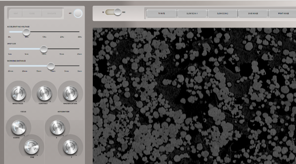 Use the online virtual SEM simulator to perform the | Chegg.com