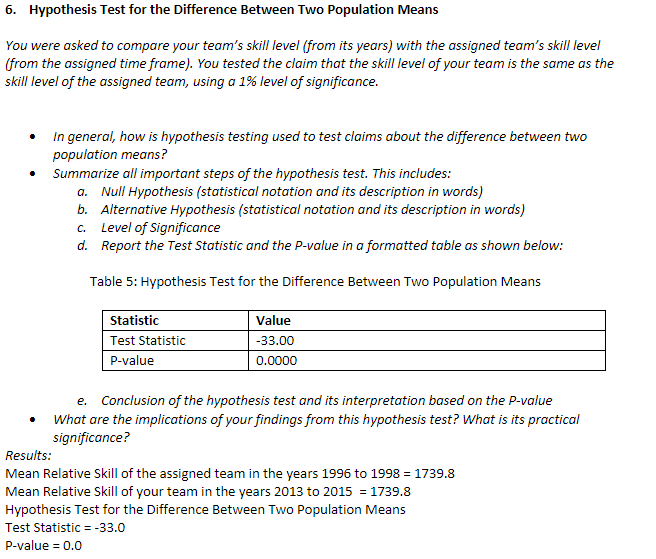 step 5 hypothesis test for the population proportion